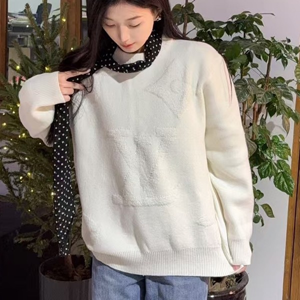セレブ多数愛用ルイヴィトン カシミヤ プルオーバー ニット フェイク vul94971